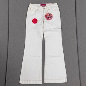 Y2K NWT Deadstock Glo Jeans White flare Jeans